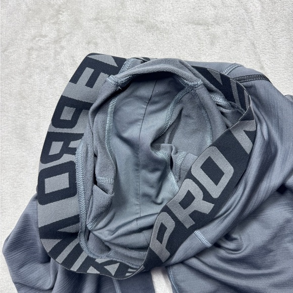 Nike Pro Men’s Grey Compression Training Performance Leggings Tights Size Small - Picture 15 of 16